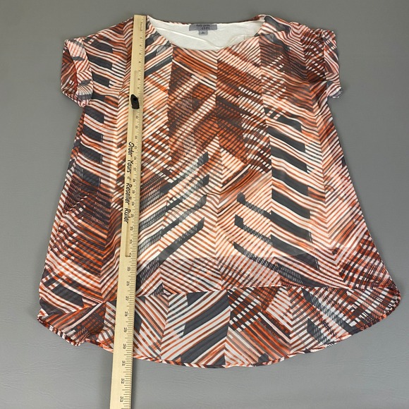 Ruff Hewn Blouse Top Women's Size Large Colorful Geometric Print Lightweight - Picture 8 of 11